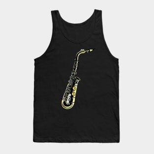 Saxophone Vintage Tank Top